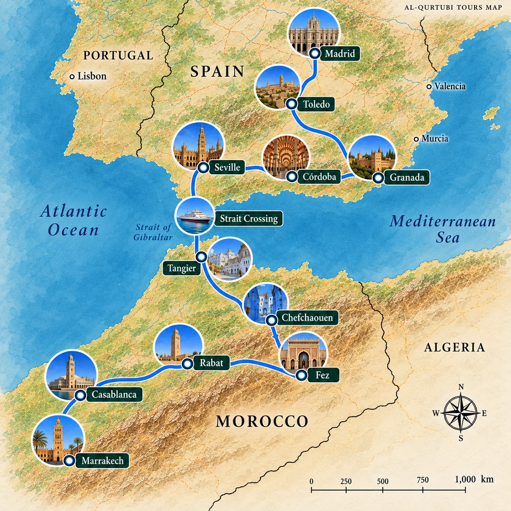 Route map for STRAIT OF MEMORY
